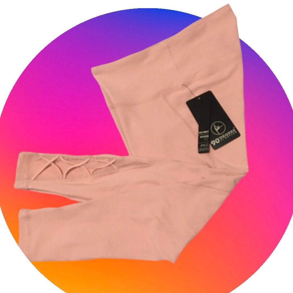 90 DEGREES HIGH PERFORMANCE WORKOUT LEGGINGS NWT - image 2